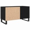 vidaXL Шкаф за грамофонни плочи Черния дъб 85 x 38 x 48 см