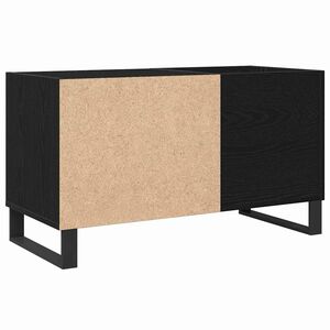vidaXL Шкаф за грамофонни плочи Черния дъб 85 x 38 x 48 см