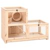 vidaXL Клетка за хамстери 81x40x60 см масивна ела