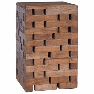 vidaXL Стук Естествен 29 x 29 x 48 см Масивна регенерирана дървесина