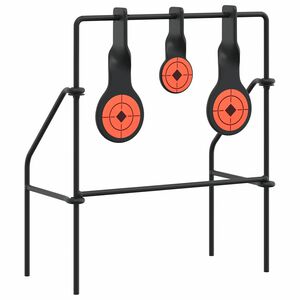 vidaXL Цел за нулиране Черно 26 x 13 x 31 см Стомана