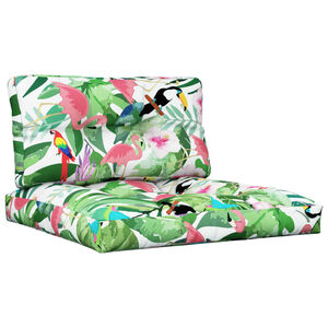 vidaXL Палетни възглавници, 2 бр, многоцветни, текстил