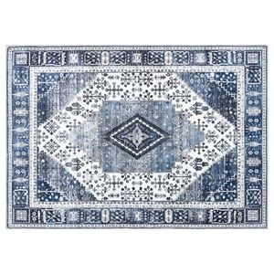 vidaXL Килим ORIZ Тъмен син 140 x 200 cm 100% полиестер