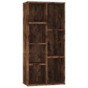 vidaXL Библиотека, опушен дъб, 50x25x106 см