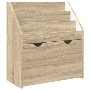 vidaXL Детска рафт за книги с чекмедже Сонома дъб 60 x 29,5 x 69 см