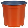 vidaXL Кръгла саксия за цветя 100 бр. Теракота &Oslash; 15 x 13 см Пластмаса