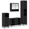 vidaXL Комплект мебели за баня 4 бр. Черния дъб 35 x 37,5 x 188,5 см