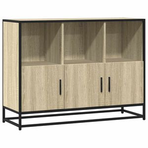 vidaXL Бюфет Сонома Дъб 100x35x76 cm Инженерна дървесина