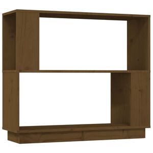 vidaXL Библиотека/разделител за стая, меденокафява, 80x25x70 см, бор