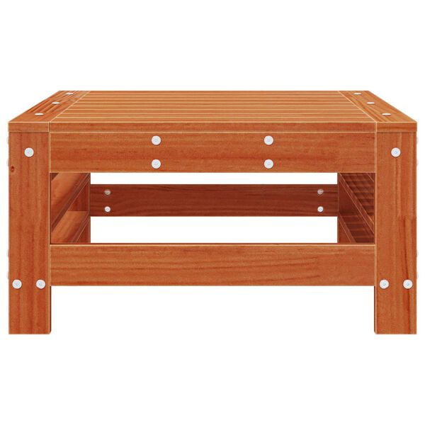 vidaXL Градинска поставка за крака Масивна боровина Восъчен Кафяв