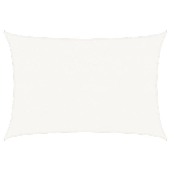 vidaXL Платно-сенник, HDPE, правоъгълно 4x6 м, бяло