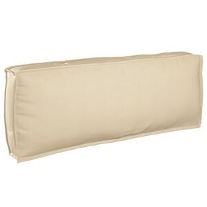 vidaXL Възглавница Оксфордска тъкан Бежово 120 x 40 x 12 cm