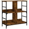 vidaXL Етажерка за книги опушен дъб 78,5x33x82 см инженерно дърво