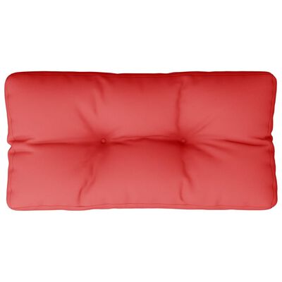 vidaXL Палетна възглавница, червена, 70x40x12 см, текстил