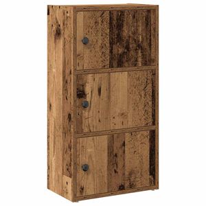 vidaXL Библиотека, старо дърво, 40x24x77 см, инженерно дърво
