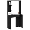 vidaXL Бюро с рафт Черния дъб 78,5 x 37 x 154,5 см Инженерно дърво