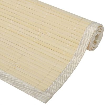 Бамбукови подложки за хранене 30 x 45 см, натурални - 6 бр
