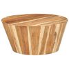 vidaXL Кафе маса, &Oslash;65x31 см, акациево дърво масив
