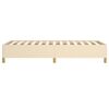 vidaXL Рамка за легло без матрак, кремави, 90x200 см, плат