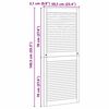 vidaXL Врата за шкаф с врата Естествен 140,5 x 2,1 x 59,5 см