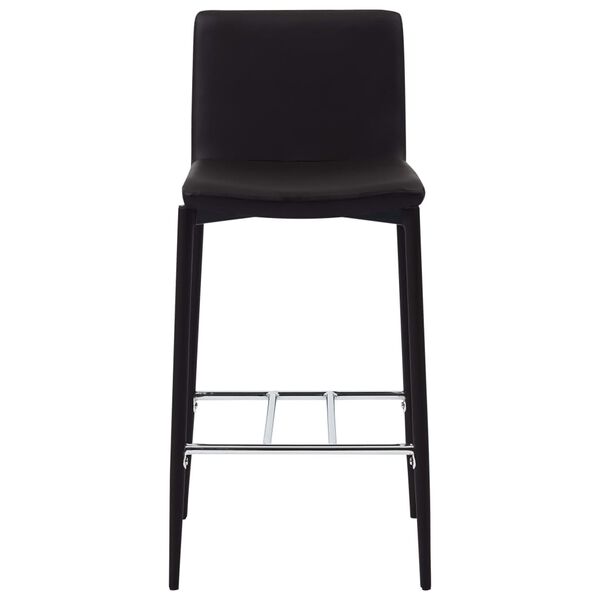 vidaXL Бар табуретки, 2 бр, кафяви, изкуствена кожа