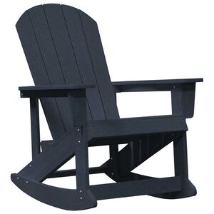 vidaXL Люлеещ се стол Adirondack Нейви 73.5 x 92 x 90 см HDPE