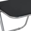 vidaXL Сгъваем стол 2 pcs Черен и Сив 48 x 43,5 x 81 см Изкуствена