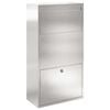 vidaXL Пощенска кутия за пратки с врата Сребрист 44 x 22 x 82 см