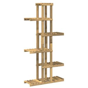 vidaXL Стойка за растения Бяло 68 x 23,5 x 140 см