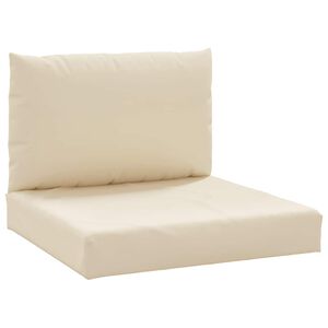 vidaXL Палетни възглавници, 2 бр, бежови, Оксфорд плат