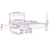 vidaXL Рамка за легло без матрак, восъчнокафяв, 100x200 см, бор масив