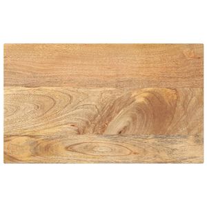 vidaXL Плот за маса 50x20x3,8 см, правоъгълен, масивна дървесина, цвят манго
