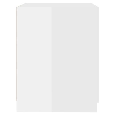 vidaXL Шкаф за пералня, бял гланц, 71x71,5x91,5 см