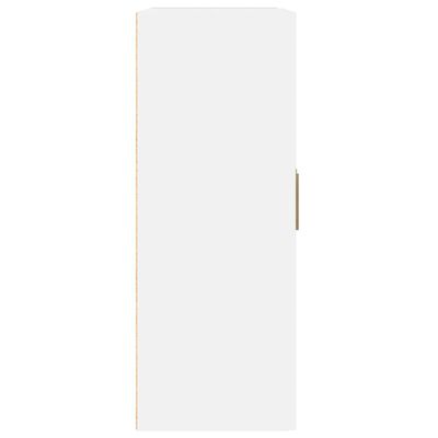 vidaXL Стенен шкаф, бял, 69,5x32,5x90 см, инженерно дърво