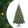 vidaXL С изкуствено коледно дърво с 300 LED светодиода Зелен 180 cm