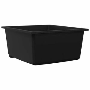 vidaXL Кухненска мивка Черно 38 x 44 x 20 см Гранит