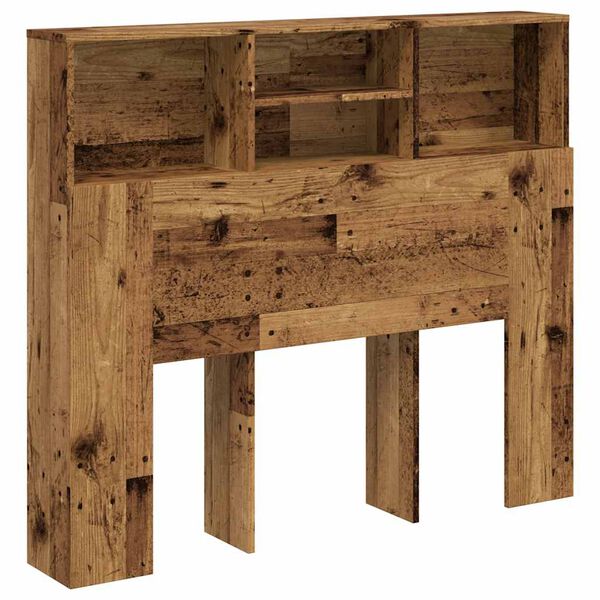 vidaXL Табла за легло тип шкаф 120x19x103,5 см инженерна дървесина