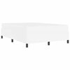 vidaXL Рамка за легло с матрак Бяло 160 x 200 cm текстил