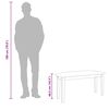vidaXL Пейка 90 cm Бяла масивна дървесина Гума