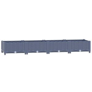 vidaXL Повдигната леха, 160x40x23 см, полипропилен