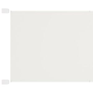 vidaXL Вертикален сенник, бял, 140x420 см, оксфорд плат