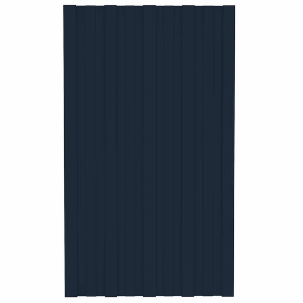 vidaXL Покривен панел 12 pcs Антрацит 80 x 45 cm Поцинкована стомана