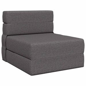 vidaXL Сгъваем диван легло Светлосиво 70 x 80 x 60 cm Текстил