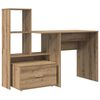 vidaXL Бюро Дъб Инженерно дърво 131,5 x 50 x 106,5 см