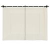 vidaXL Беседка с пердета, кремава, 3x3 м, стомана