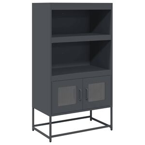 vidaXL Висока дъска антрацит 68x39x123 cm Стомана
