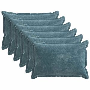 vidaXL Калъфка за възглавница 6 pcs HOUTEN Синьо 50 x 80 cm
