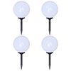 vidaXL Градински лампи за пътека, 4 бр, LED, 30 см, с анкер за земя