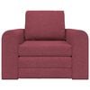 vidaXL Диван легло Виненочервен 98 x 71 x 83 см текстил