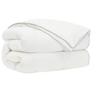 vidaXL Завивка FULDA 150 x 200 cm 4 сезона 310 GSM 90% гъши пух Бяло